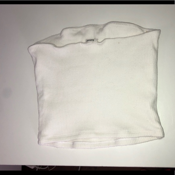 GARAGE RIBBED WHITE TUBE TOP - Picture 4 of 5